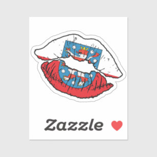 Sticker Drapeau d'amour Thuringe