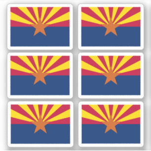 Sticker Drapeau d'Arizonan, drapeau de l'État américain