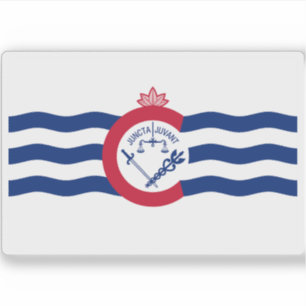 Sticker Drapeau de Cincinnati, Ohio