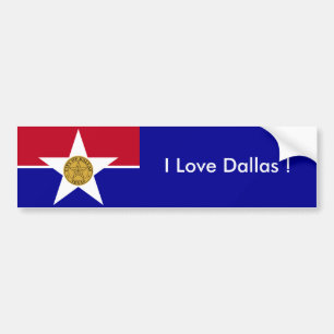 Sticker Drapeau de Dallas, États-Unis