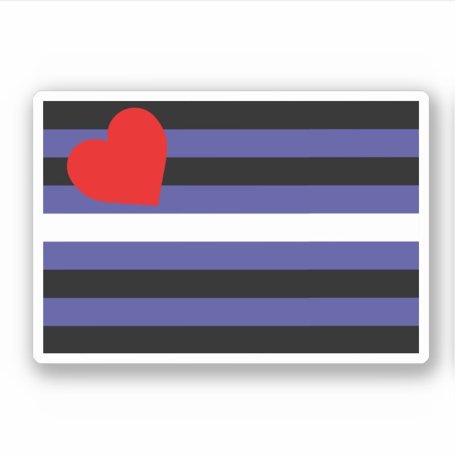 Sticker Drapeau de fierté cuir (Devant)