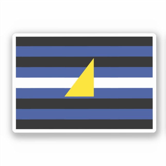 Sticker Drapeau de fierté des sports aquatiques (Recto)