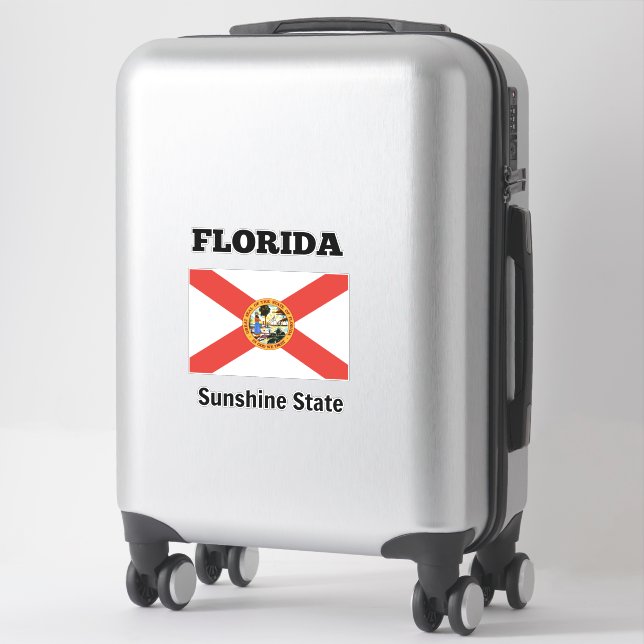 Sticker Drapeau de Floride (Sur valise)