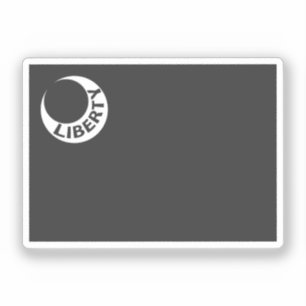 Sticker Drapeau de Fort Moultrie - noir et blanc, SC