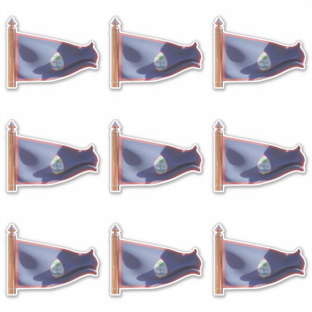 Sticker Drapeau de Guam (Devant)