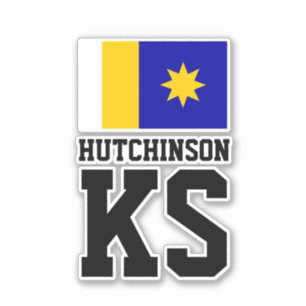 Sticker Drapeau de Hutchinson, Kansas