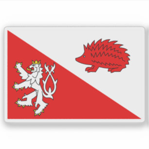 Sticker Drapeau de Jihlava, République tchèque
