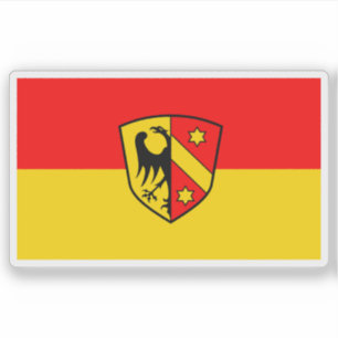Sticker Drapeau de Kaufbeuren, Allemagne