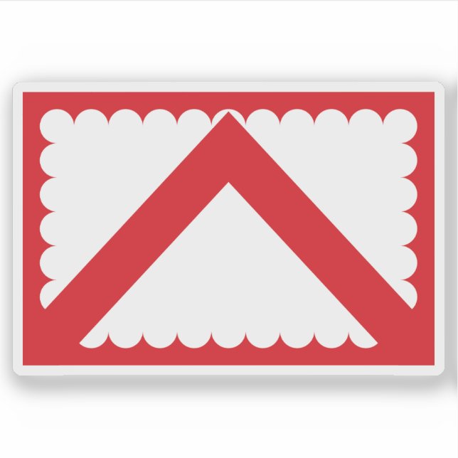 Sticker Drapeau de Kortrijk, Belgique (Devant)