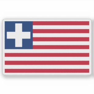 Sticker Drapeau de la colonie américaine du Libéria (1827-