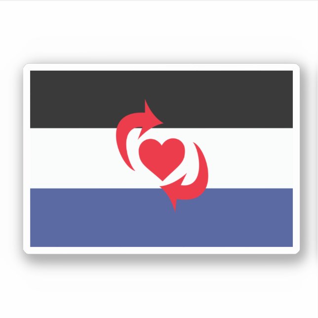 Sticker Drapeau de la fierté Switch (Devant)