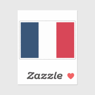 Sticker Drapeau de la France découpé sur mesure