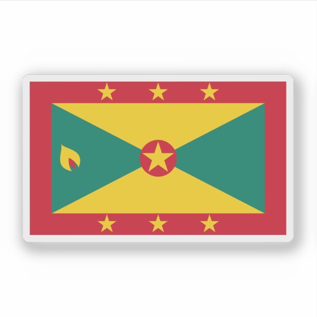 Sticker Drapeau de la Grenade (Devant)