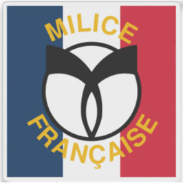 Sticker Drapeau de la milice française collaborationniste
