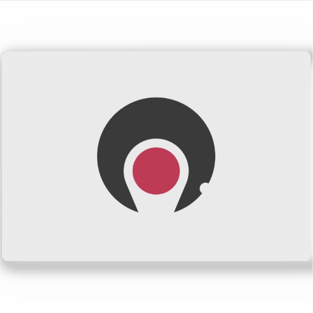 Sticker Drapeau de la préfecture de Kagoshima, Japon (Devant)