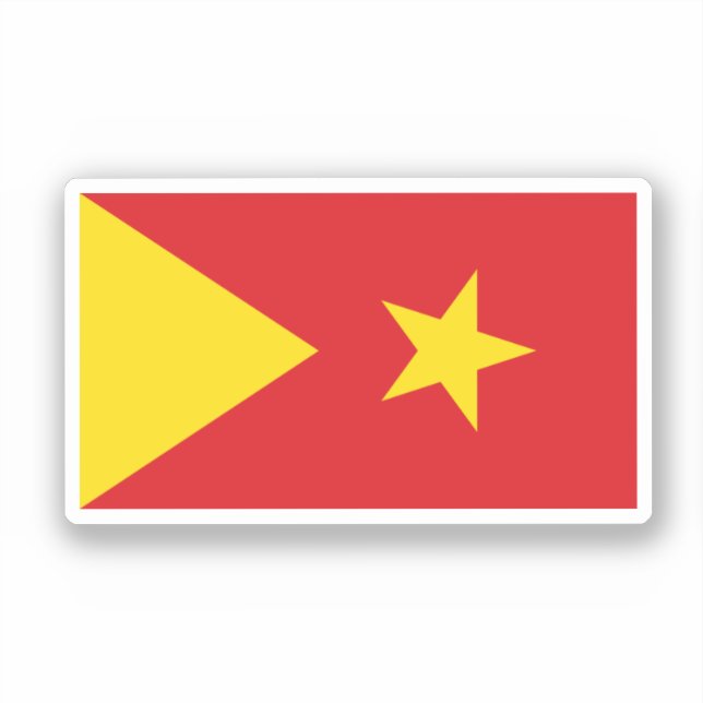 Sticker Drapeau de la région de Tigray (Recto)