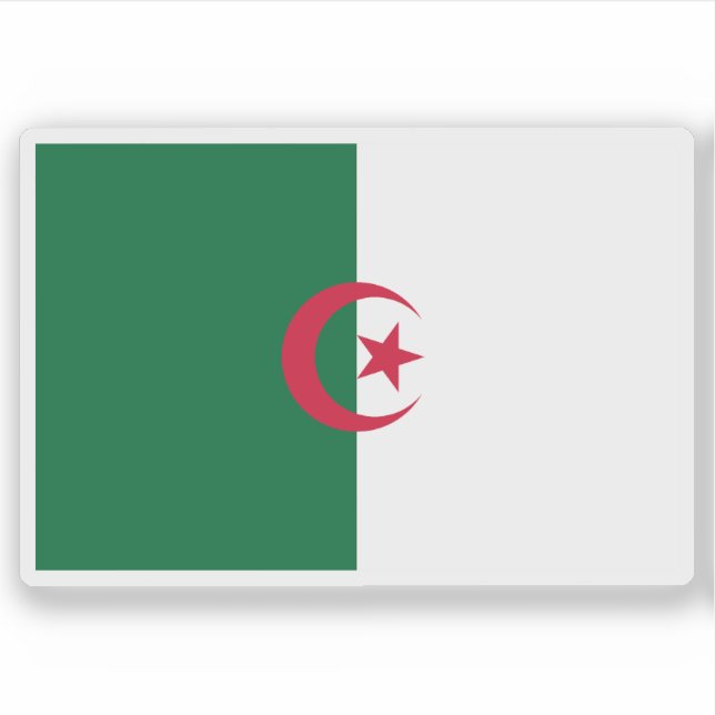 Sticker Drapeau de la République algérienne (1958-1962), A (Devant)