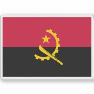 Sticker Drapeau de la République d'Angola