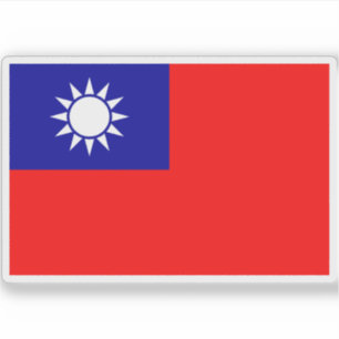 Sticker Drapeau de la République de Chine (Taiwan)