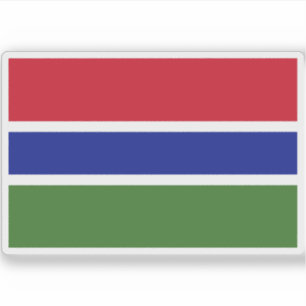 Sticker Drapeau de la République de Gambie