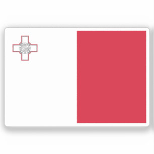 Sticker Drapeau de la République de Malte découpé sur mesu