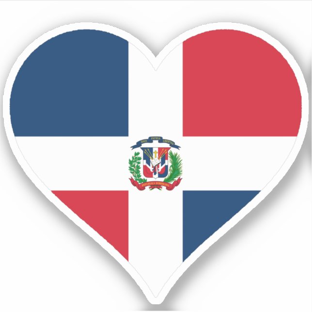 Sticker Drapeau de la République Dominicaine (Devant)