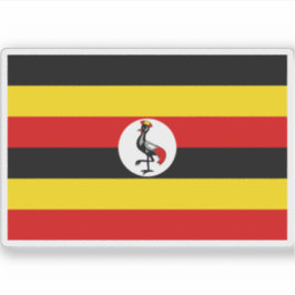 Sticker Drapeau de la République d'Ouganda
