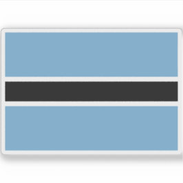 Sticker Drapeau de la République du Botswana