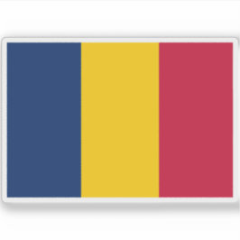 Sticker Drapeau de la République du Tchad