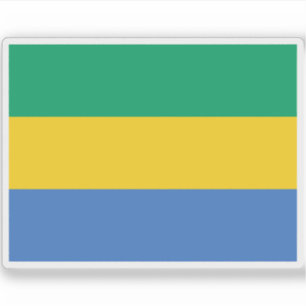 Sticker Drapeau de la République gabonaise (Gabon)