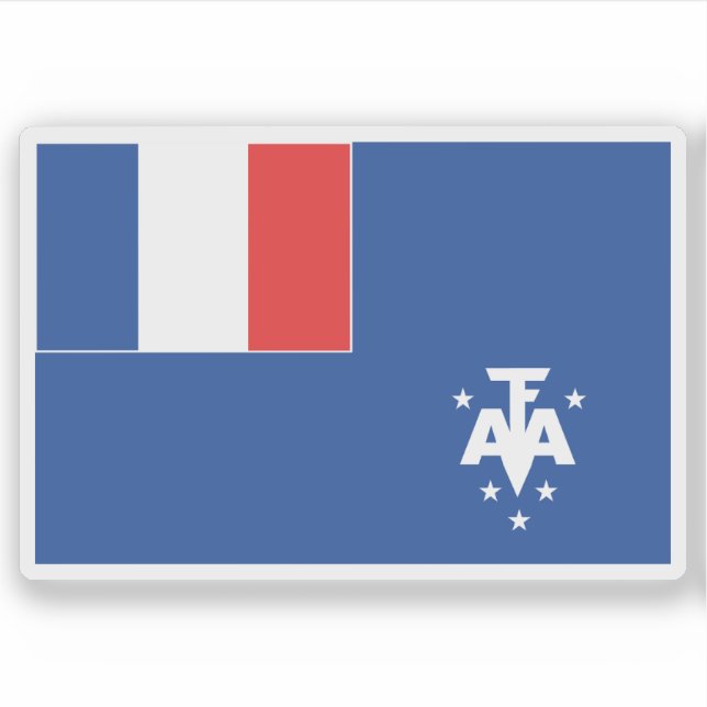 Sticker Drapeau de la Terre Adélie (Terre Adélie), Antarct (Devant)
