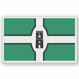 Sticker Drapeau de la ville de Newton Abbot, Angleterre
