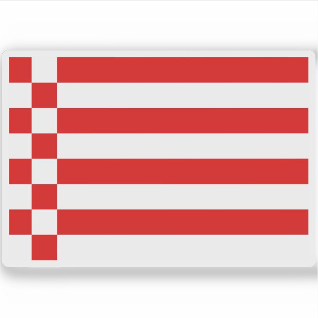 Sticker Drapeau de la ville et de l'État de Brême, Allemag (Devant)