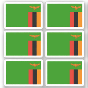 Sticker Drapeau de la Zambie - une collection