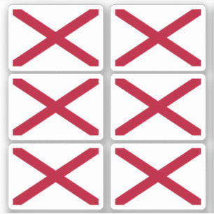 Sticker Drapeau de l'Alabama