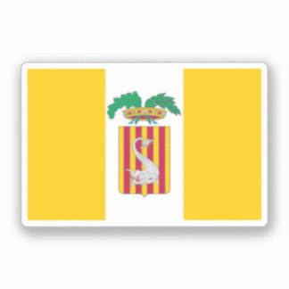 Sticker Drapeau de Lecce, Pouilles (Italie)