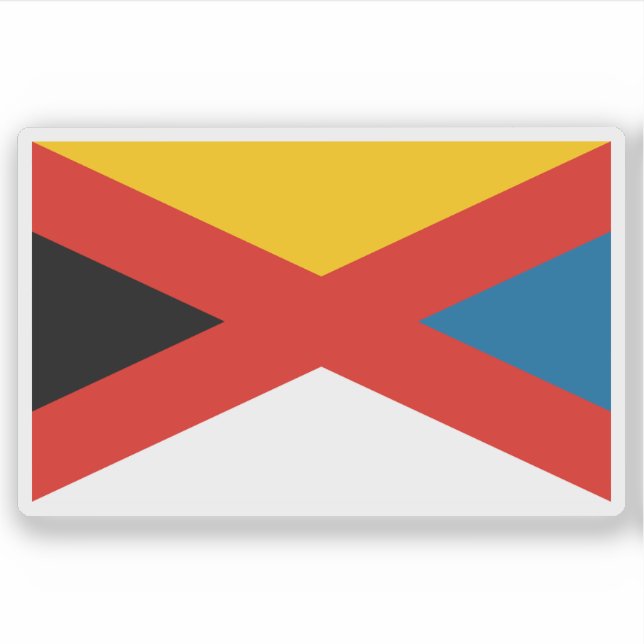 Sticker Drapeau de l'Empire de Chine (1915-1916) (Devant)