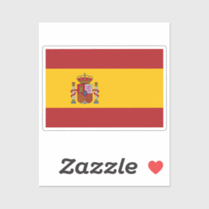 Sticker Drapeau de l'Espagne découpé sur mesure