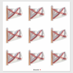 Sticker Drapeau de l'État d'Alabama