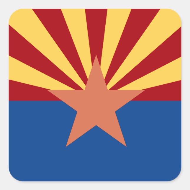 Sticker Drapeau de l'État de l'Arizona (Devant)