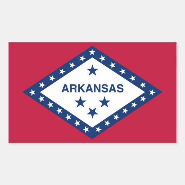 Sticker Drapeau de l'État de l'Arkansas (Devant)