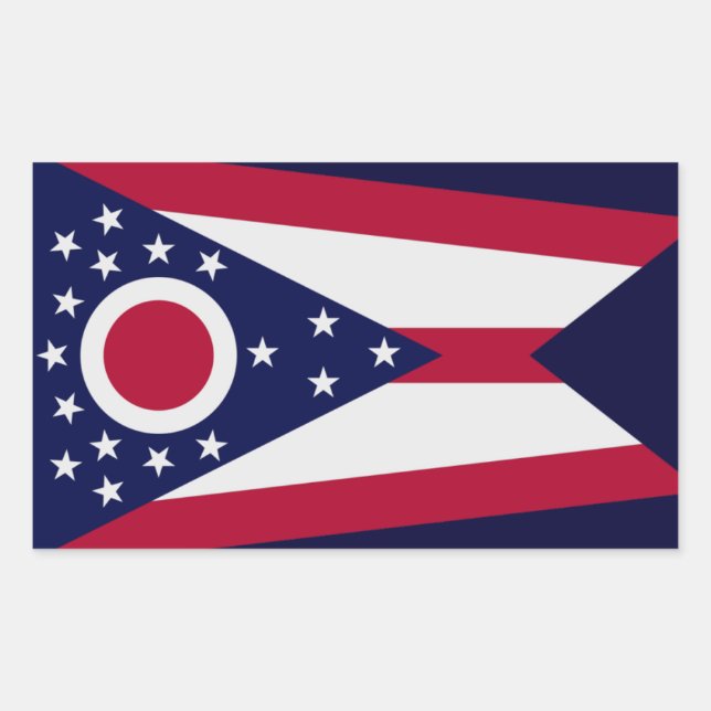 Sticker Drapeau de l'État de l'Ohio (Devant)