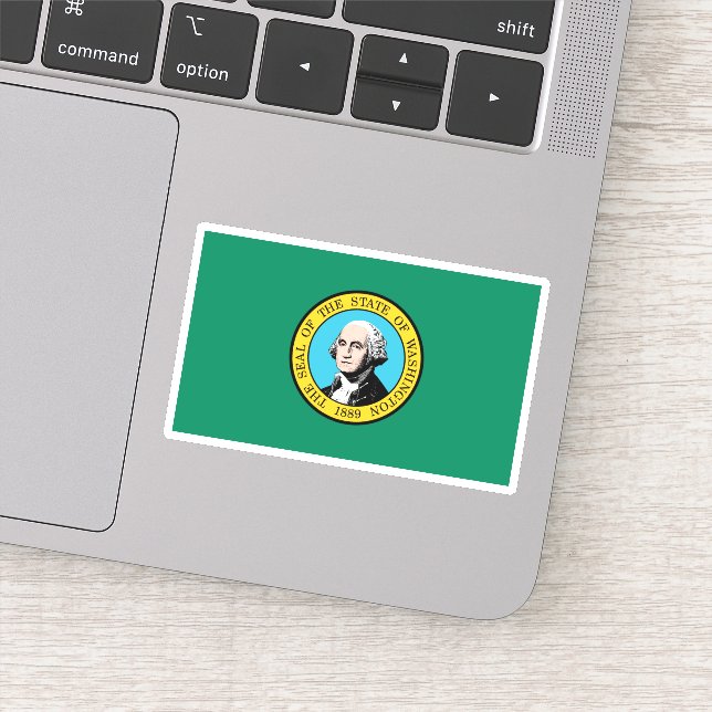 Sticker Drapeau de l'État de Washington (Détail)