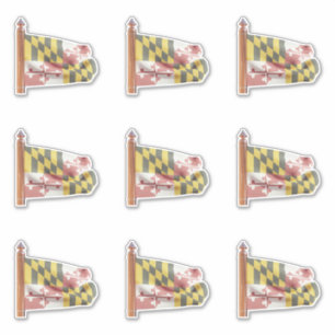 Sticker Drapeau de l'État du Maryland