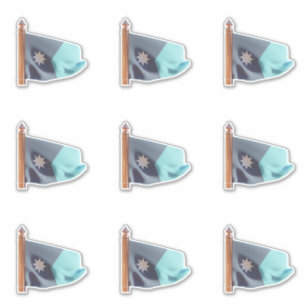 Sticker Drapeau de l'État du Minnesota (Entrant)