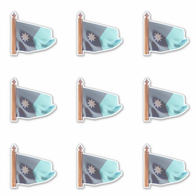 Sticker Drapeau de l'État du Minnesota (Entrant) (Devant)