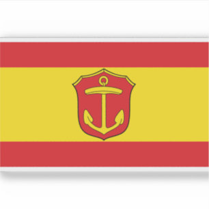 Sticker Drapeau de Ludwigshafen am Rhein, Allemagne