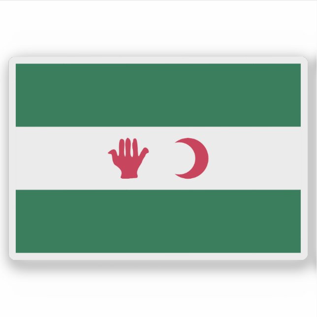 Sticker Drapeau de l'Union démocratique du Manifeste algér (Devant)