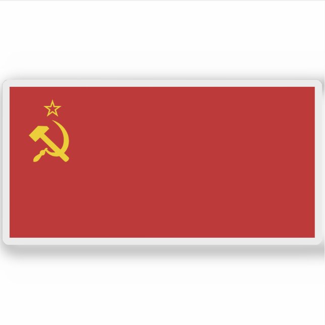 Sticker Drapeau de l'Union soviétique (1936-1955) (Devant)