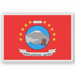 Sticker Drapeau de Mosteiros, Cap-Vert (Cabo Verde)